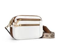Anti-Diebstahl-Crossbody-Tasche für Damen, bruchfest, RFID-blockierend, Reise-Geldbörsen, kleine Umhängetasche, Handtasche, Weiss/opulenter Garten, 8.1" x 6.1" x 2"