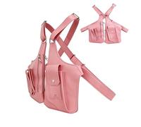 Anti-Diebstahl-Tasche - Unterarm-Schultertaschen aus Polyester, mehrere Taschen, versteckte Unterarm- -Tasche für Reisen, Arbeit, Reisepass, Schule, Geld, , Wandern, Motorrad, Handy, rose