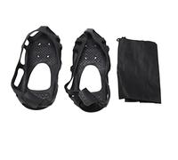 Anti Rutsch Schuh Spikes mit 24 Stahlstiften, Schneeketten für Schuhe und Stiefel, Robuste Eiskrallen für Winterwanderung und Glatteis - Hohe Trittsicherheit, Elastisches (XL)