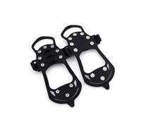 Anti-Rutsch-Spikes rutschfeste 10-Zahn-Steigeisen for Outdoor-Aktivitäten Wie Bergsteigen Und Camping, Inklusive Rutschfester Überschuhe(XL)