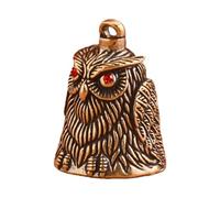 Antike Eulenform aus Metall, Schlüsselanhänger, Glocken, für Taschen, Windspiele, Türklingel, Handwerk, Dekoration, Geschenk, antike Eule aus Metall