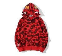 ANTLEP Bape Hoodie Shark Camo Jacke 100% Baumwolle Full Zipper Sweatshirt Unisex für Männer Frauen Jungen und Mädchen S-3XL