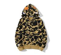 ANTLEP Bape Hoodie Shark Camo Jacke 100% Baumwolle Full Zipper Sweatshirt Unisex für Männer Frauen Jungen und Mädchen S-3XL