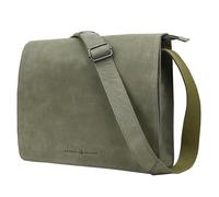 ANTONIO VALERIA Albert Green Premium Leather Messenger Bag for Men