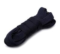 ANUFER 1 Paar 9 mm Breite Flache Schnürsenkel für Trainer Stiefel Klassischer Ersatz für Schuhschnürsenkel P11 Marineblau 220cm