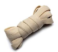 ANUFER 1 Paar 9 mm Breite Flache Schnürsenkel für Trainer Stiefel Klassischer Ersatz für Schuhschnürsenkel P11 Beige 300cm