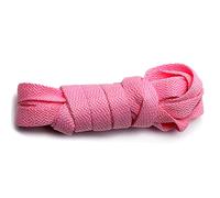 ANUFER 1 Paar 9 mm Breite Flache Schnürsenkel für Trainer Stiefel Klassischer Ersatz für Schuhschnürsenkel P11 Rosa 240cm