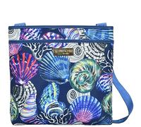 Anuschka Wanderlust Kollektion Crossbody Umhängetasche mit Steckfach - Stoff-Umhängetaschen für Damen - Sea Treasures
