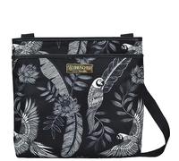 Anuschka Wanderlust Kollektion Crossbody Umhängetasche mit Steckfach - Stoff-Umhängetaschen für Damen - Jungle Macaws
