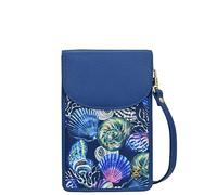 Anuschka Wanderlust Kollektion Handytasche zum Umhängen mit RFID-Börse - Stoff-Umhängetaschen für Damen - Sea Treasures