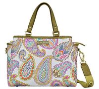 Anuschka Wanderlust-Kollektion mit mehreren Fächern, Nylongewebe mit Lederbesatz und Kunstdruck, Boho Paisley, Einheitsgröße