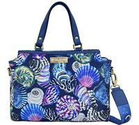 Anuschka Wanderlust Kollektion - Satchel Handtasche mit vielen Fächern - Stoff-Satchel-Taschen für Damen - Sea Treasures