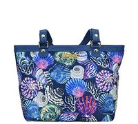 Anuschka Wanderlust Kollektion Zip-Top City Tote - Stoff-Umhängetaschen für Damen - Sea Treasures