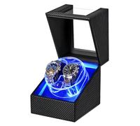 ANWBROAD Uhrenbeweger 2 Uhren, Watch Winder, Automatik Uhrendreher mit LED