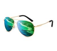 ANYLUV Sonnenbrille Herren Polarisiert, Pilotenbrille Sonnenbrille Damen Metallrahmen Klassische Retro Schutz Sunglasses