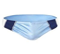 AnyuA Hombre Nähen Kordelzug Schwimmhose Badeshorts Kurze Briefs See-Blau 3 M