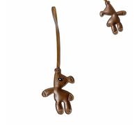 ANYUANKW Schlüsselanhänger Bär Lustig Taschenanhänger Bär Leder Niedlicher Bärenanhänger PU-Leder für Taschen Schlüssel Kinder Damen Auto-Deko Braun