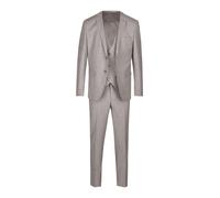 Anzug 3-teilig STEFFENKLEIN "SteffenKlein Anzug", Herren, Gr. 102, N + S Gr, beige (sand), Obermaterial: 64% Polyester PES. 34% Viskose CV. 2% Elasthan EL. Futter: 100% Polyester PES. 100% Polyester P