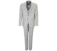 Steffen Klein Anzug Slim Fit Herren Slim Fit hellgrau, 52
