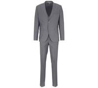 Anzug 3-teilig STEFFENKLEIN "SteffenKlein Anzug", Herren, Gr. 54, N-Gr, grau, Obermaterial: 65% Polyester PES. 35% Viskose CV. Futter: 100% Polyester PES. 100% Polyester PES., uni, slim fit, Anzüge (4