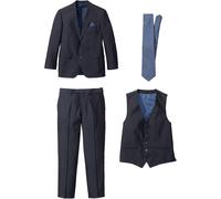 Anzug (4-tlg. Set) mit Weste und Krawatte, Regular Fit 64