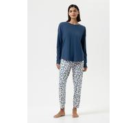 Anzug 7/8 lang, langarm Serie Soft Leo Deep Marine blau 40