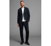 Anzug BRUNO BANANI "Packable Suit, Anzug", Herren, Gr. 52, U + N + S Gr, marine, Web, Obermaterial: 77% Polyester, 23% Elasthan. Futter Oberteil: 100% Polyester, unifarben, slim fit, Anzüge, perfekt f