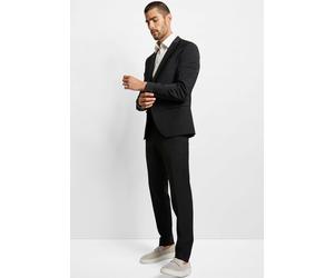 Anzug CINQUE "CICASTELLO", Herren, Gr. 56, N-Gr, schwarz, Web, Obermaterial: 53% Polyester, 43% Schurwolle, 4% Elasthan, unifarben, Basic, Anzüge, mit Powerstretch (60594964-56) schwarz