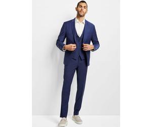 Anzug CINQUE "CICASTELLO", Herren, Gr. 58, N-Gr, blau, Web, Obermaterial: 53% Polyester, 43% Schurwolle, 4% Elasthan, unifarben, Basic, Anzüge, mit Powerstretch (82795918-58) blau