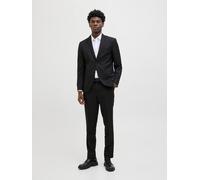 Anzug JACK & JONES "JPRCOSTA SUIT", Damen, Gr. 50, N-Gr, schwarz, Web, Obermaterial: 100% Polyester, unifarben, sehr schmal, Anzüge, mit fallendem Revers (64356002-50) schwarz