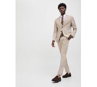 Anzug JACK & JONES "JPRCOSTA SUIT", Herren, Gr. 48, N-Gr, pure cashmere, Web, Obermaterial: 100% Polyester, unifarben, sehr schmal, Anzüge Anzug, Polyester, slim fit (92513207-48)