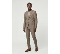 Anzug JACK & JONES "JPRFRANCO Extra schmal, pflegeleicht, stilvoll mit fallendem Revers", Herren, Gr. 46, N-Gr, beige (morel), Web, Obermaterial: 78% Polyester, 17% Viskose, 5% Elasthan, unifarben, sl