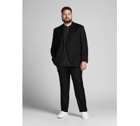 Anzug "JPRFRANCO SUIT NOOS PLS", Damen, Gr. 68, N-Gr, schwarz, Web, Obermaterial: 78% Polyester, 17% Viskose, 5% Elasthan, JACK & JONES PLUSSIZE, unifarben, slim fit, Anzüge (28478061-68) schwarz