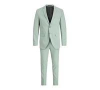 Anzug "JPRFRANCO SUIT NOOS PLS", Herren, Gr. 68, N-Gr, iceberg grün, Web, Obermaterial: 78% Polyester, 17% Viskose, 5% Elasthan, JACK & JONES PLUSSIZE, unifarben, slim fit, Anzüge (34588104-68) iceber