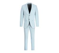 Anzug "JPRFRANCO SUIT NOOS PLS", Herren, Gr. 72, N-Gr, chambray blau, Web, Obermaterial: 78% Polyester, 17% Viskose, 5% Elasthan, JACK & JONES PLUSSIZE, unifarben, slim fit, Anzüge (93282115-72) chamb