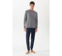 Mey Nachtwäsche Serie Pure Night Herren Schlafanzüge lang Quartz Grey L(L)