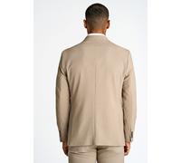 Anzug LINDBERGH "Anzug Modern Fit", Herren, Gr. 48, Normalgrößen, beige (sand mel), Obermaterial: 67% Polyester, 28% Viskose, 5% Elasthan. Futter: 98% Polyester, 2% Elasthan, unifarben, Anzüge (189518