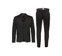 Anzug LINDBERGH "Anzug Relaxed Fit", Herren, Gr. 52, Normalgrößen, schwarz, Obermaterial: 77% Polyester, 18% Viskose, 5% Elasthan; Futter: 100% Polyester, unifarben, Anzüge (15978863-52) schwarz