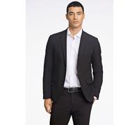 Anzug LINDBERGH "Anzug Slim Fit", Herren, Gr. 50, Normalgrößen, schwarz, Obermaterial: 68% Polyester, 30% Viskose, 2% Elasthan. Futter: 100% Polyester. Füllung: 100% Polyester, unifarben, slim fit, An