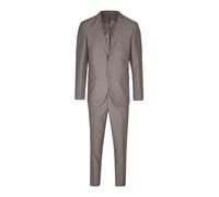 Anzug STEFFENKLEIN "SteffenKlein Anzug", Herren, Gr. 50, N-Gr, braun (taupe melange), Obermaterial: 65% Polyester PES. 35% Viskose CV. Futter: 100% Polyester PES. 100% Polyester PES., uni, slim fit, A