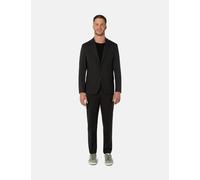 Anzug THOMAS GOODWIN "Anzug", Herren, Gr. 25, Untersetztgrößen, charcoal, 60% Wolle, 38% Polyester, 2% Elasthan, unifarben, regular fit, Anzüge, im Modern-Fit, 10105-0-44026 (98575028-25) charcoal