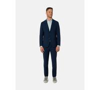 Anzug THOMAS GOODWIN "Anzug", Herren, Gr. 52, Normalgrößen, royal, 52% Polyester, 43% Wolle, 5% Elasthan, unifarben, slim fit, Anzüge, im Slim-Fit, 10103-0-20707 (11276502-52) royal