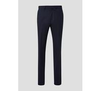 s.Oliver BLACK LABEL Anzughose s.O ULTIMATE Slim Fit hochelastischer Schurwollmix Blau Größe 52