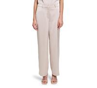 Anzughose BETTY & CO "Damen mit Glanzeffekt", Damen, Gr. 42, Normalgrößen, grau, Obermaterial: 97% Polyester, 03% Elasthan, gerade lang, Hosen Anzughose, Material (29142656-42) grau