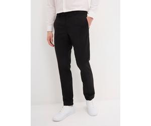 Anzughose BONPRIX, Herren, Gr. 62, N-Gr, schwarz, Web, Obermaterial: 100% Polyester. Futter: 100% Polyester, festlich, slim fit, Hosen Anzughose, Slim Fit, aus Polyester, festlicher Stil, Businessmode