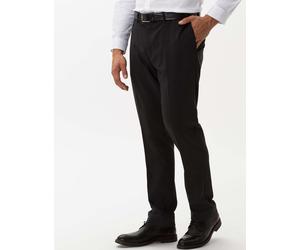 Anzughose BRAX "Style ENRICO", Herren, Gr. 23, Normalgrößen, grau (dunkelgrau), Web, 59% Schurwolle, 39% Polyester, 2% Elasthan, regular fit, Hosen Anzughose (29940763-23) dunkelgrau