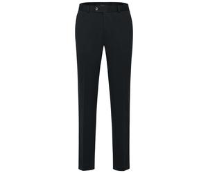 Anzughose BUGATTI, Damen, Gr. 58, Normalgrößen, blau (marine), 66% Polyester, 21% Viskose, 10% Polyamid, 3% Elasthan, unifarben, gerade, unten schmal, Hosen Anzughose, mit Stretchfunktion (90538748-58