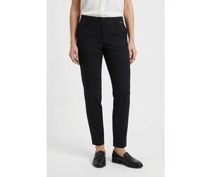 Anzughose CINQUE "CIHAMELIN", Damen, Gr. 44, N-Gr, schwarz, Web, Obermaterial: 52% Polyester, 21% Polyamid, 17% Viskose, 10% Elasthan, unifarben, Basic schmal knöchelfrei, Hosen Anzughose, schmales Be