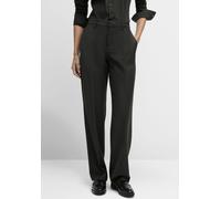 Anzughose CINQUE "CIHOMME", Damen, Gr. 34, N-Gr, schwarz, Web, Obermaterial: 53% Polyamid, 43% Schurwolle, 4% Elasthan, unifarben, gerade knöchellang, Hosen Anzughose, Mit Markenlabelplättchen (302012