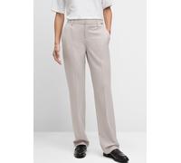 Anzughose CINQUE "CIHOMME", Damen, Gr. 44, N-Gr, beige, Web, Obermaterial: 53% Polyamid, 43% Schurwolle, 4% Elasthan, gerade knöchellang, Hosen Anzughose, Mit Markenlabelplättchen (50904561-44) beige